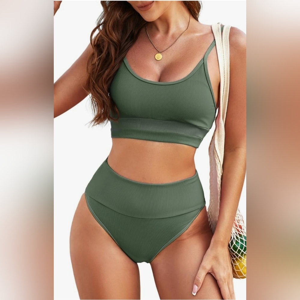 💚Herseas Women's 2 Piece High-Waisted Bikini